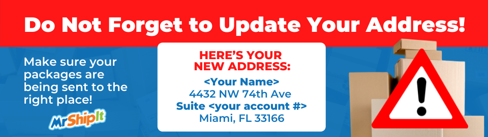   Mr. Ship It has a New Miami Address
