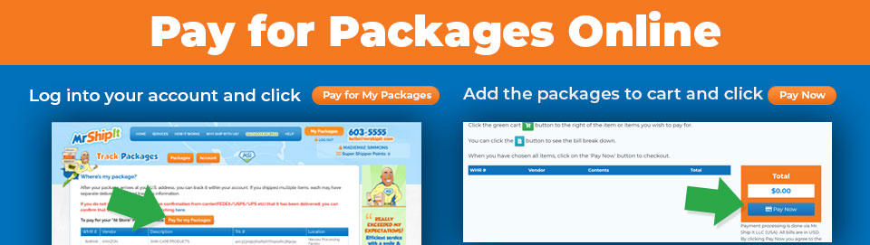   Mr.Ship It Pay Online