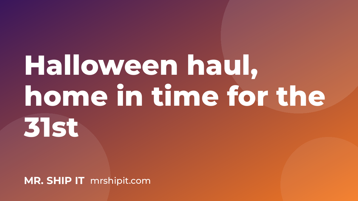 Halloween Shipping Special